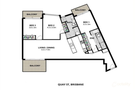 Property photo of 1207/100 Quay Street Brisbane City QLD 4000