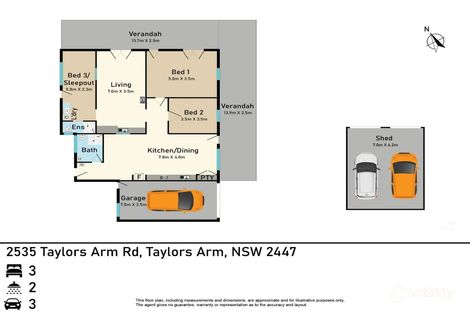 2535 Taylors Arm Rd, Taylors Arm, NSW 2447
