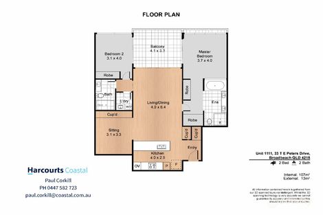 Property photo of 1111/33 T E Peters Drive Broadbeach Waters QLD 4218