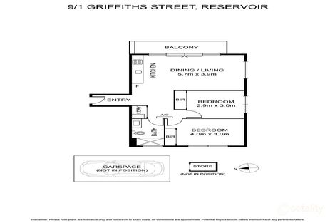 Property photo of 9/1 Griffiths Street Reservoir VIC 3073