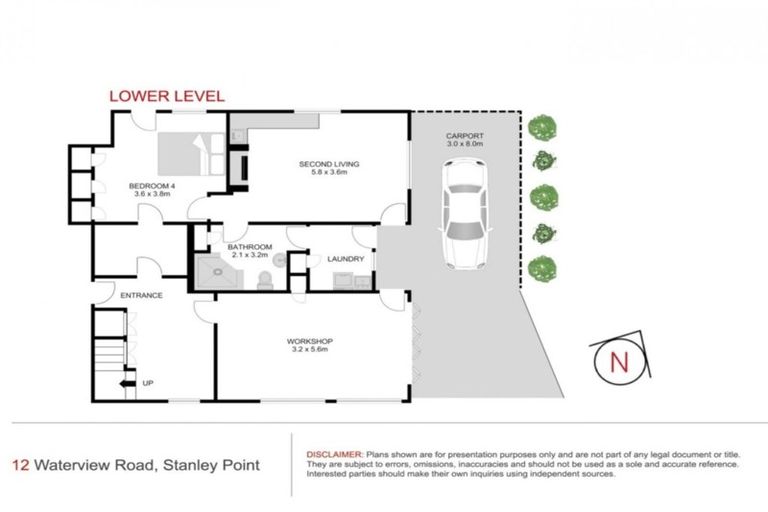 Photo of property in 12 Waterview Road, Stanley Point, Auckland, 0624