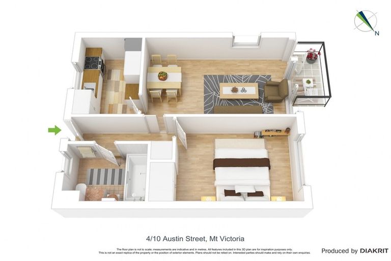 Photo of property in Kingsgate Flats, 10 Austin Street, Mount Victoria, Wellington, 6011