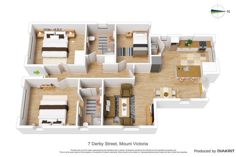 Photo of property in 7 Derby Street, Mount Victoria, Wellington, 6011