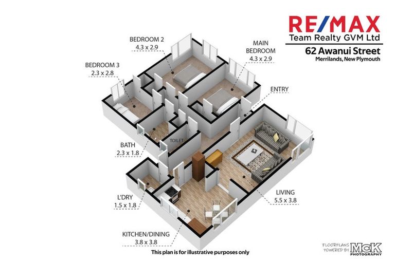 Photo of property in 62 Awanui Street, Merrilands, New Plymouth, 4312