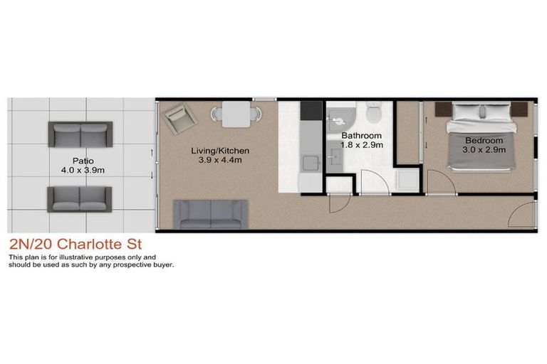Photo of property in 2n/20 Charlotte Street, Eden Terrace, Auckland, 1021