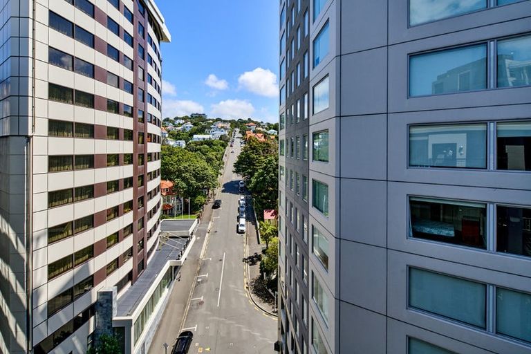 Photo of property in Kelvin House, 8c/16 The Terrace, Wellington Central, Wellington, 6011