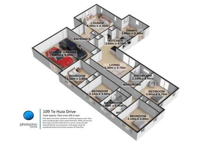 Photo of property in 109 Te Huia Drive, Flagstaff, Hamilton, 3210