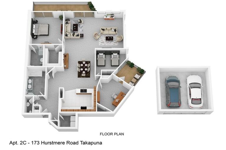 Photo of property in 2c/173 Hurstmere Road, Takapuna, Auckland, 0622