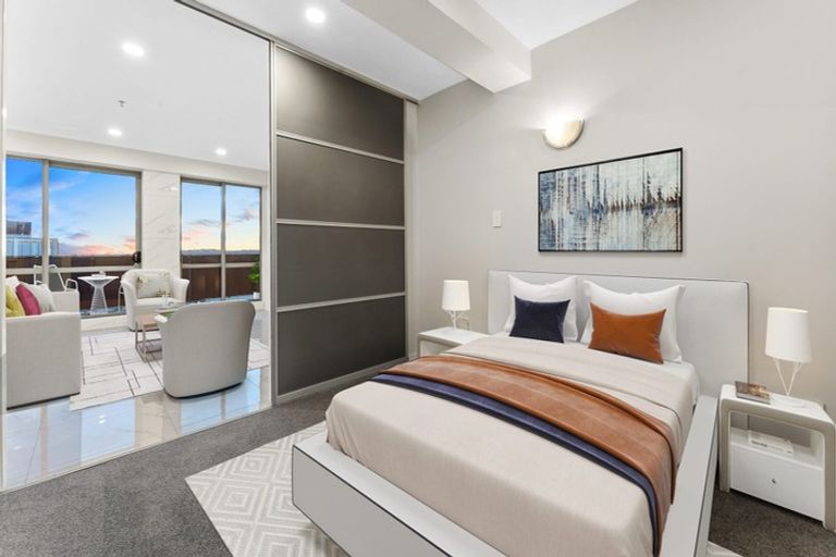 Photo of property in Alpha Apartments, 602/17 Vogel Lane, Auckland Central, Auckland, 1010