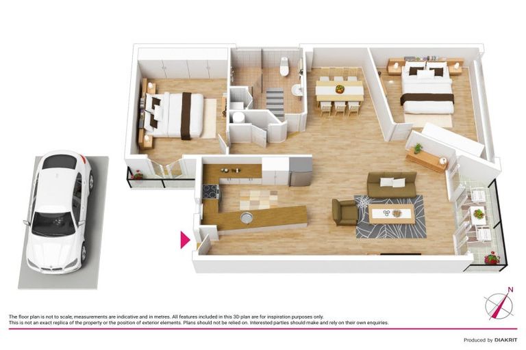 Photo of property in Endeavour Apartments, 11/125 Thorndon Quay, Pipitea, Wellington, 6011