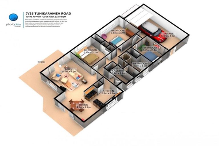 Photo of property in 7/55 Tuhikaramea Road, Dinsdale, Hamilton, 3204