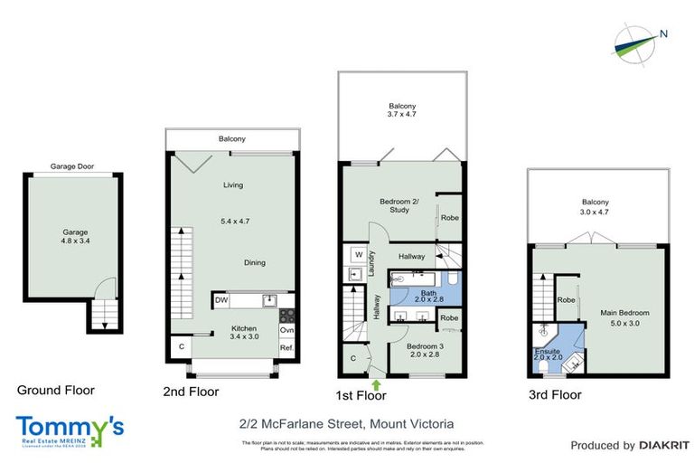 Photo of property in Mcfarlane Mews, 2/2 Mcfarlane Street, Mount Victoria, Wellington, 6011