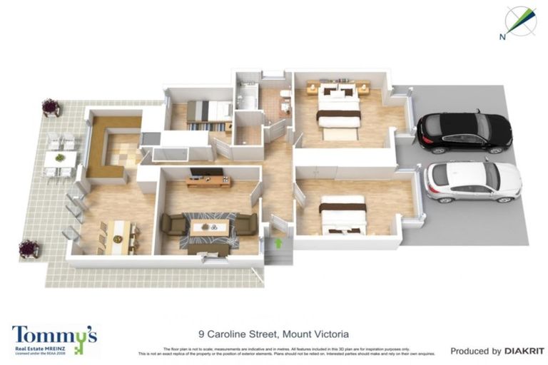 Photo of property in 9 Caroline Street, Mount Victoria, Wellington, 6011