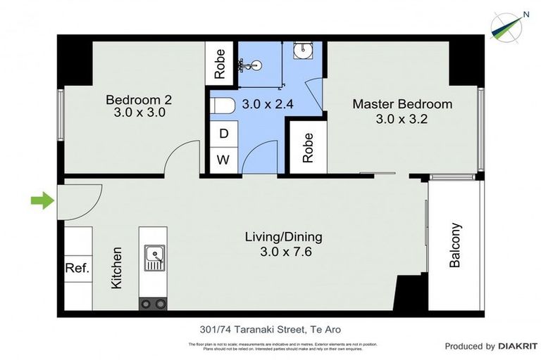 Photo of property in Soho Apartments, 301/74 Taranaki Street, Te Aro, Wellington, 6011