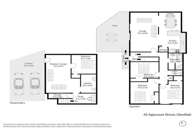 Photo of property in 43 Agincourt Street, Glenfield, Auckland, 0629