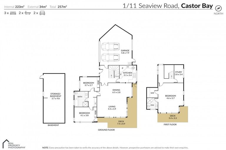 Photo of property in 1/11 Seaview Road, Castor Bay, Auckland, 0620