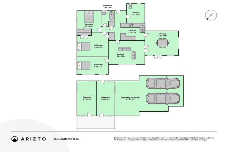 Photo of property in 26 Brentford Place, Manurewa, Auckland, 2102