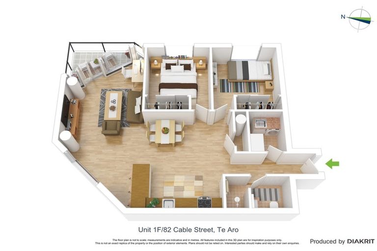 Photo of property in Piermont Apartments, 1f/82 Cable Street, Te Aro, Wellington, 6011