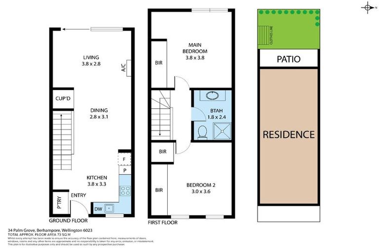 Photo of property in 34 Palm Grove, Berhampore, Wellington, 6023