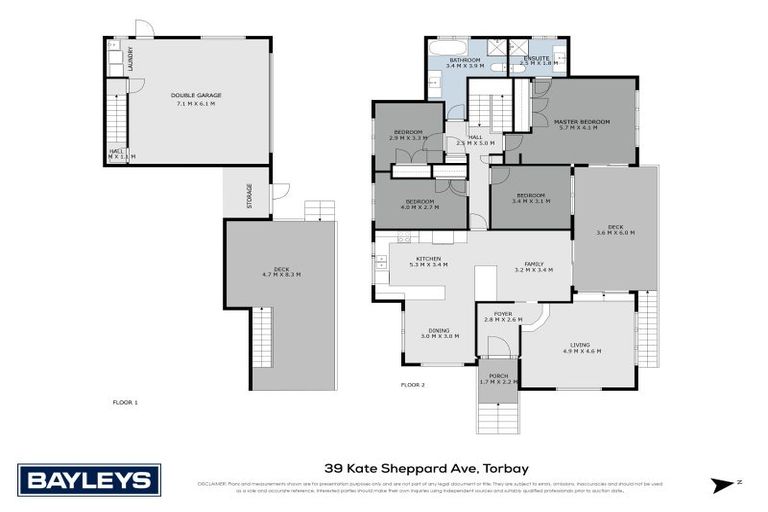 Photo of property in 39 Kate Sheppard Avenue, Torbay, Auckland, 0630