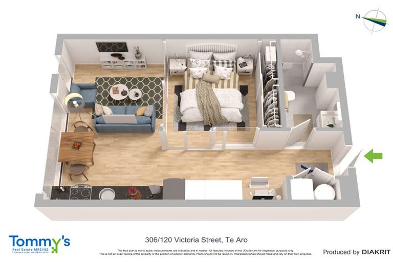 Photo of property in A C Nielsen House, 306/120 Victoria Street, Te Aro, Wellington, 6011