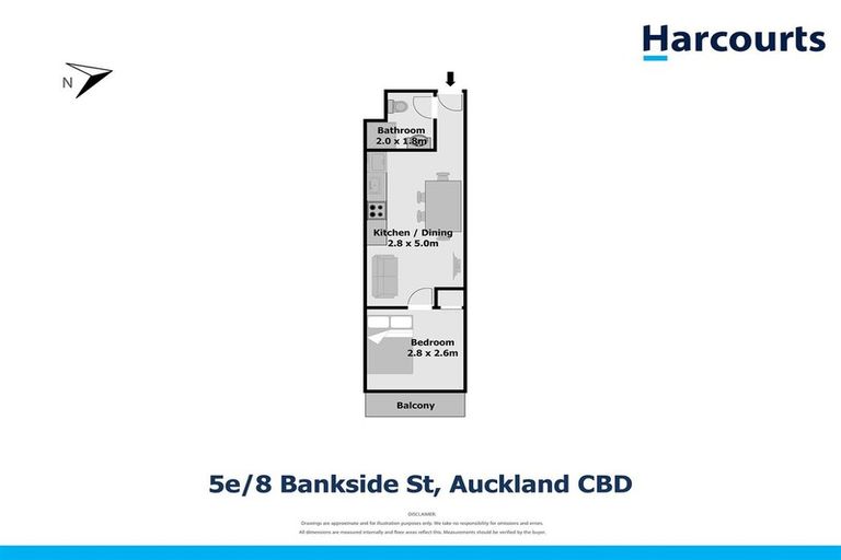Photo of property in Waldorf Bankside Apartments, 5e/8 Bankside Street, Auckland Central, Auckland, 1010