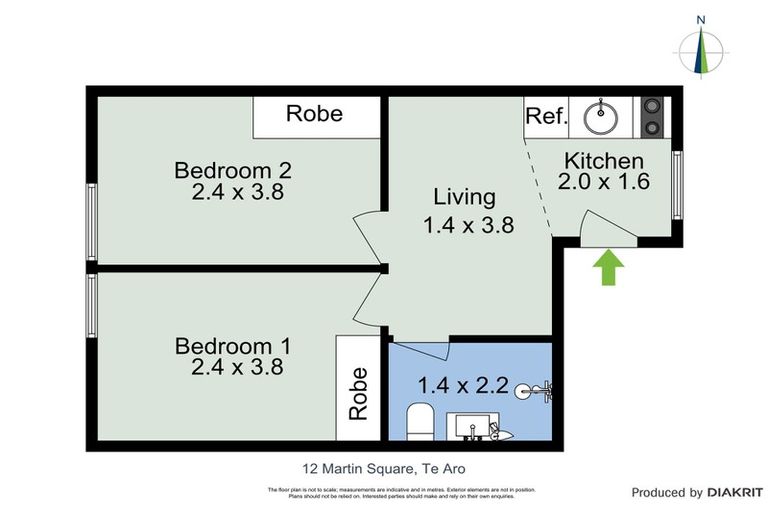 Photo of property in Martin Square Apartments, 114/20 Martin Square, Te Aro, Wellington, 6011