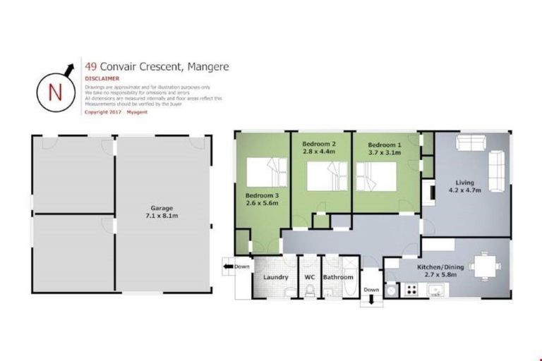 Photo of property in 49 Convair Crescent, Mangere, Auckland, 2022