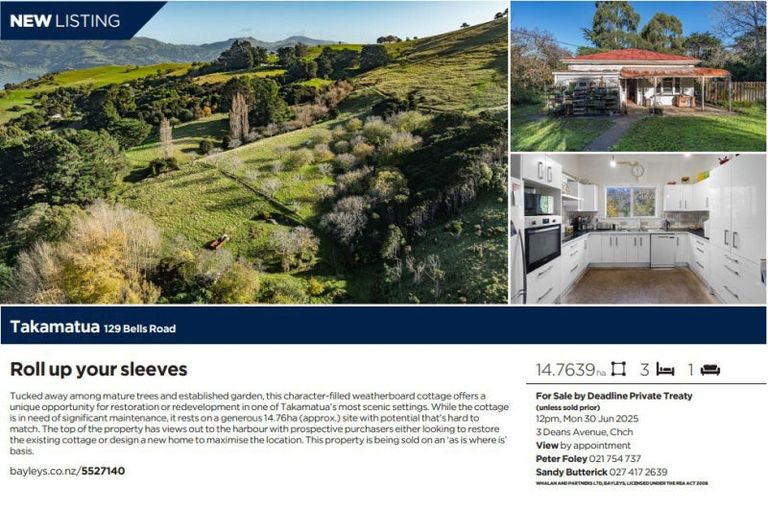 Photo of property in 129 Bells Road, Takamatua, Akaroa, 7581