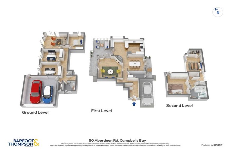 Photo of property in 2/60 Aberdeen Road, Campbells Bay, Auckland, 0620