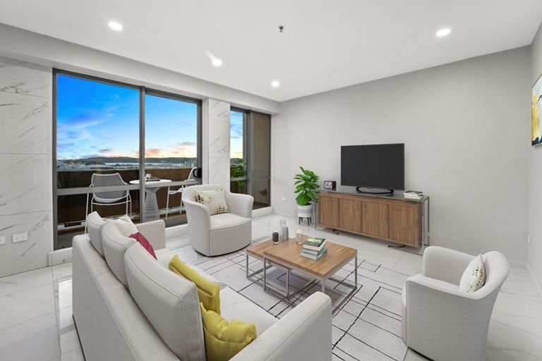 Photo of property in Alpha Apartments, 602/17 Vogel Lane, Auckland Central, Auckland, 1010