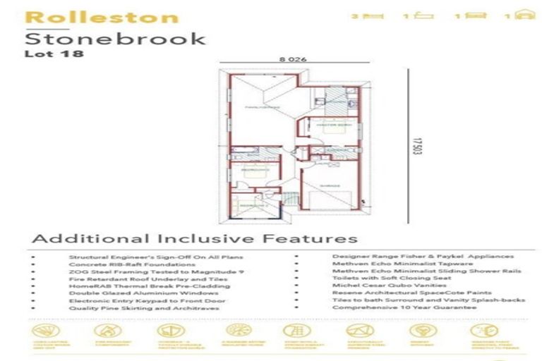 Photo of property in 18 Stonebrook Drive, Rolleston, 7614