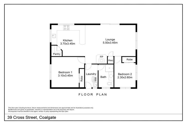 Photo of property in 39 Cross Street, Coalgate, 7673