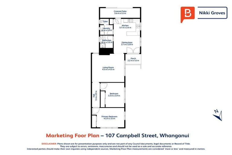 Photo of property in 107 Campbell Street, Whanganui, 4500