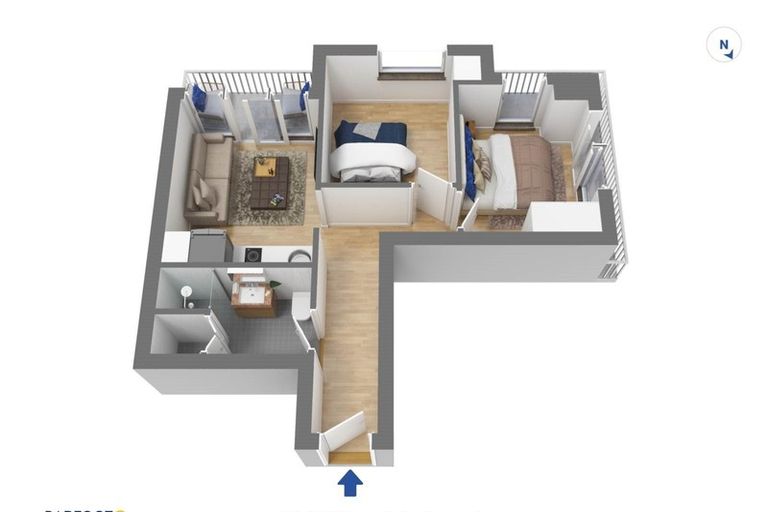 Photo of property in The Volt Apartments, 1025/430 Queen Street, Auckland Central, Auckland, 1010