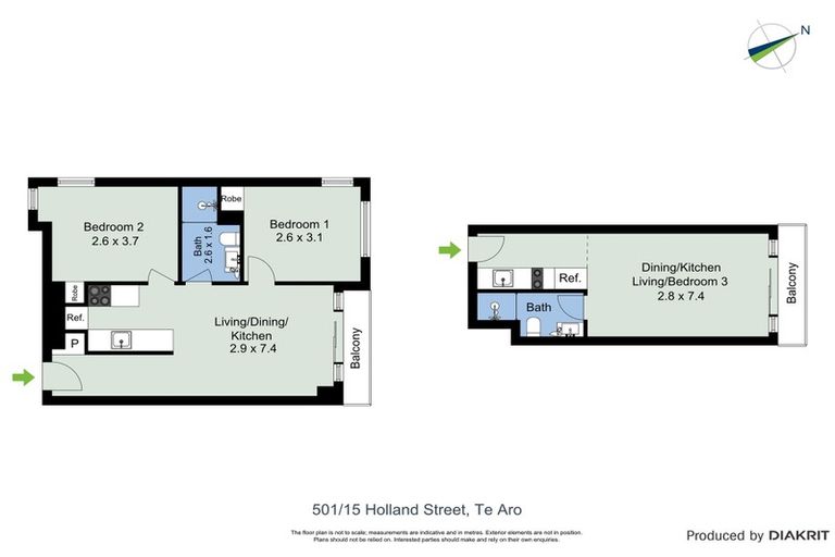 Photo of property in Monvie Apartments, 501/15 Holland Street, Te Aro, Wellington, 6011