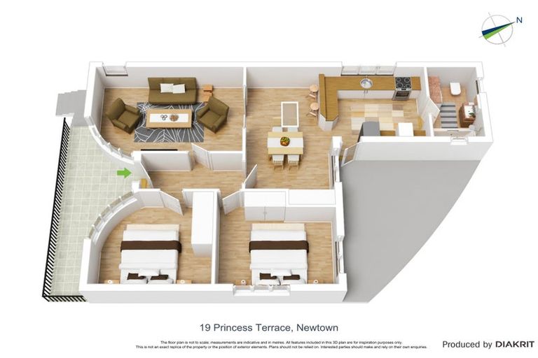 Photo of property in 19 Princess Terrace, Newtown, Wellington, 6021