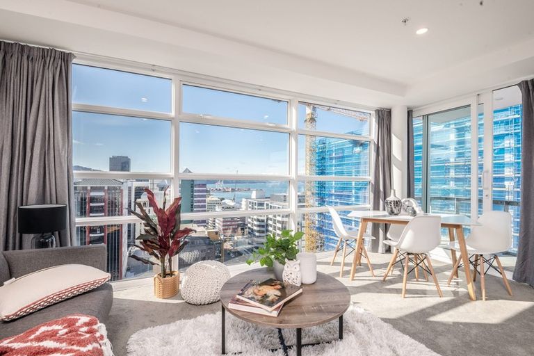 Photo of property in Pinnacle On Victoria, 1401/160 Victoria Street, Te Aro, Wellington, 6011
