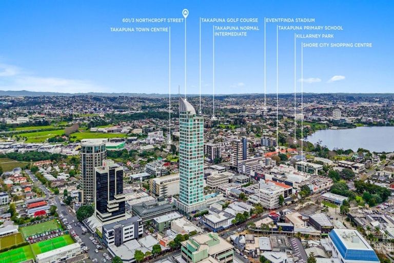 Photo of property in Sentinel Apartments, 601/3 Northcroft Street, Takapuna, Auckland, 0622