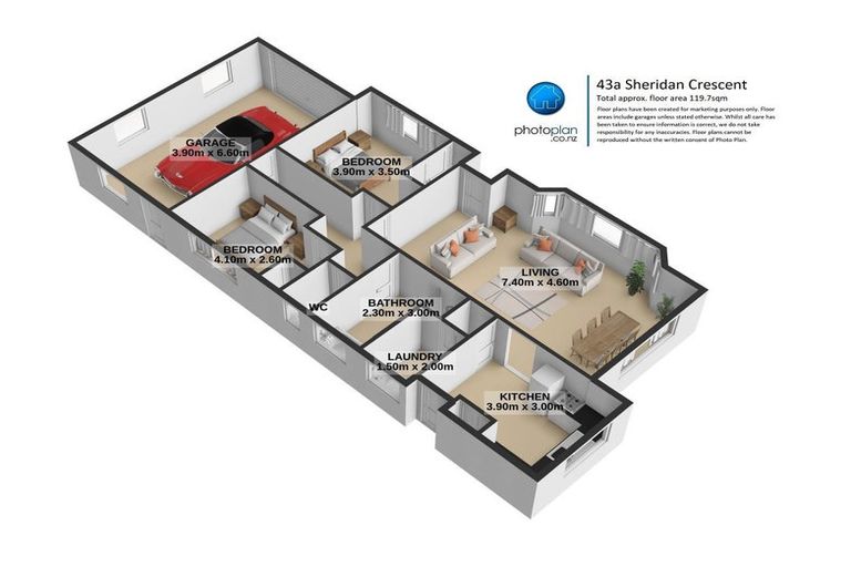 Photo of property in 43a Sheridan Crescent, Leamington, Cambridge, 3432