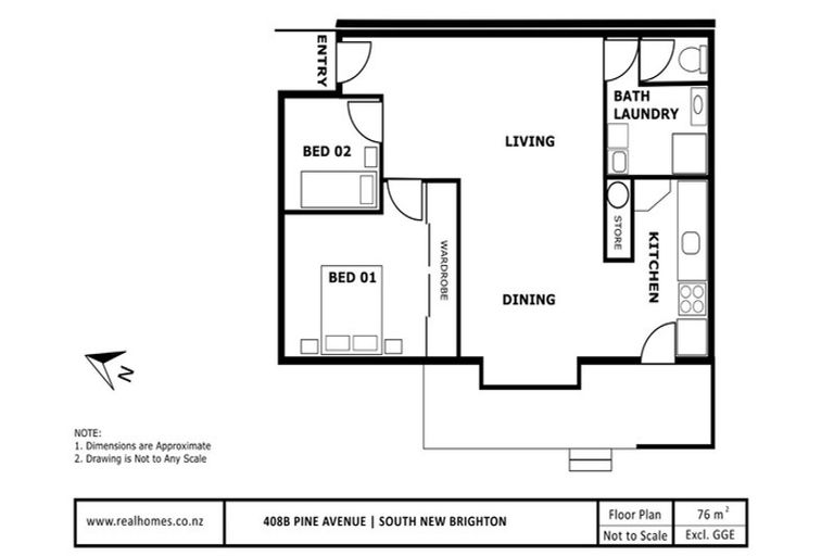 Photo of property in 2/408 Pine Avenue, South New Brighton, Christchurch, 8062