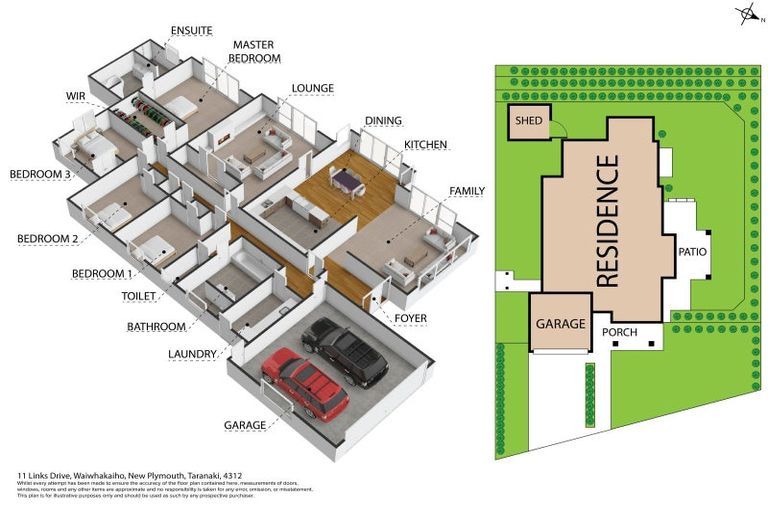 Photo of property in 11 Links Drive, Waiwhakaiho, New Plymouth, 4312