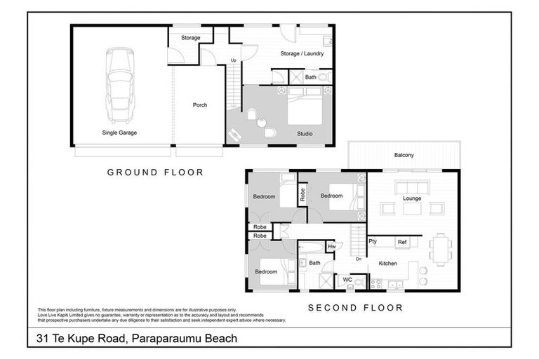Photo of property in 31 Te Kupe Road, Paraparaumu Beach, Paraparaumu, 5032