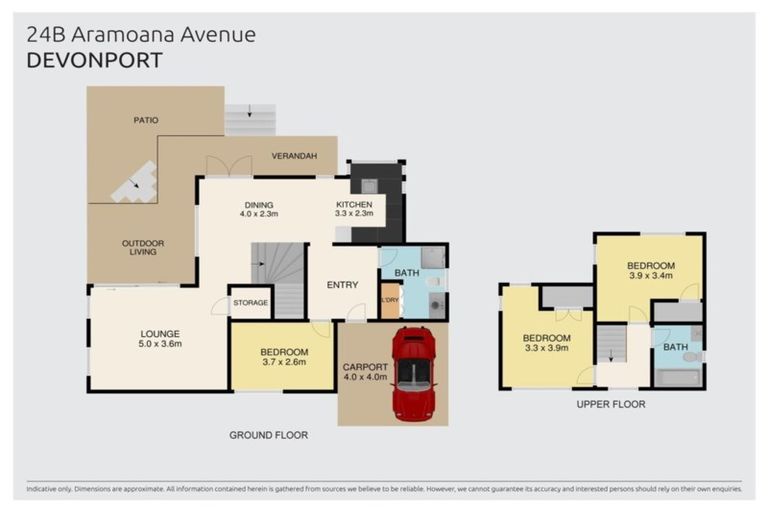 Photo of property in 2/24 Aramoana Avenue, Devonport, Auckland, 0624