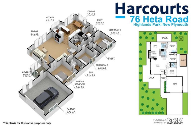 Photo of property in 76 Heta Road, Highlands Park, New Plymouth, 4312