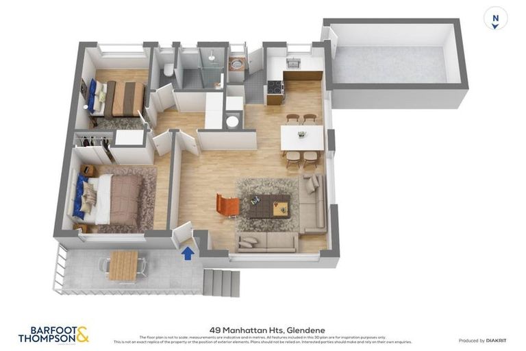 Photo of property in 1/49 Manhattan Heights, Glendene, Auckland, 0602