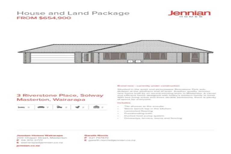 Photo of property in 3 Riverstone Place, Solway, Masterton, 5810