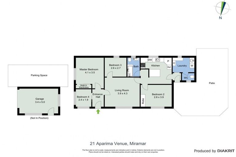 Photo of property in 21 Aparima Avenue, Miramar, Wellington, 6022
