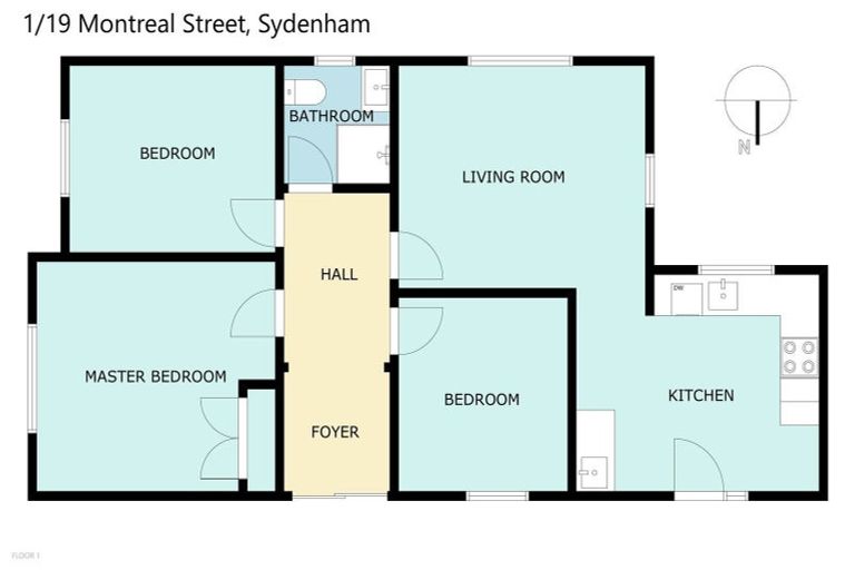 Photo of property in 1/19 Montreal Street, Sydenham, Christchurch, 8023