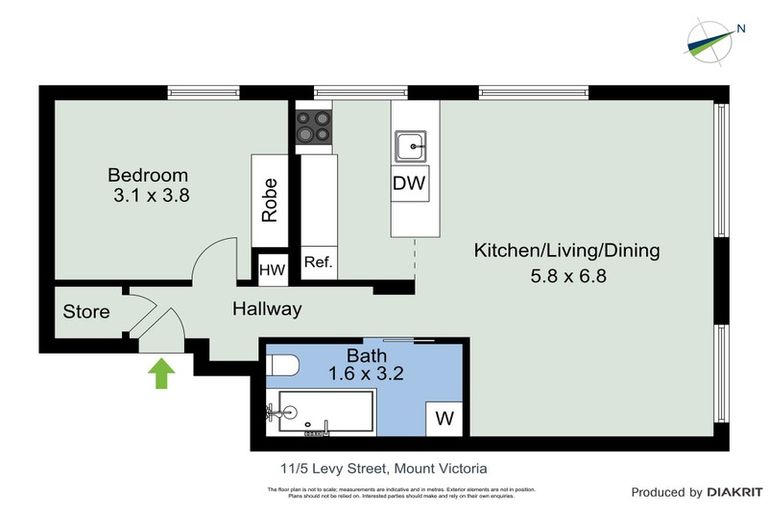 Photo of property in Rutherford Flats, 5 Levy Street, Mount Victoria, Wellington, 6011